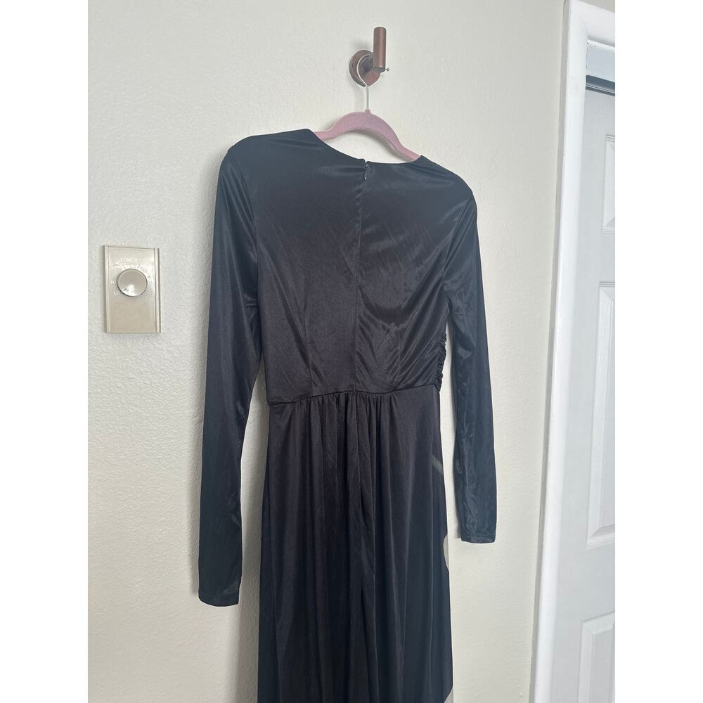 Altuzarra For Target Small Maxi Dress Black Floral Print V-neck Slit Formal - Picture 11 of 11